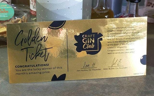 Craft Gin Club's Golden Ticket competition