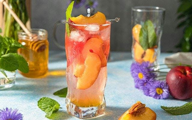 Gin, Peach & Passionfruit Highball