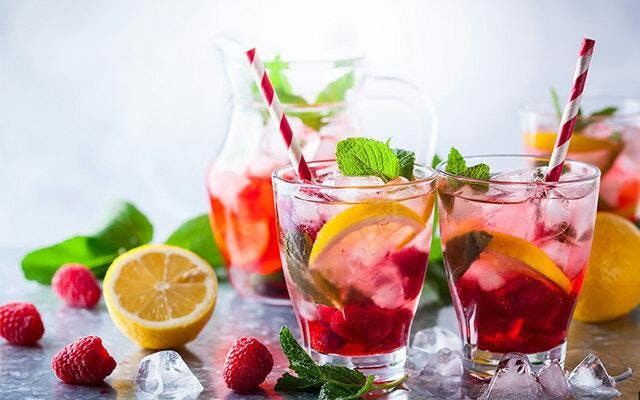 Raspberry and Lemon Gin Punch