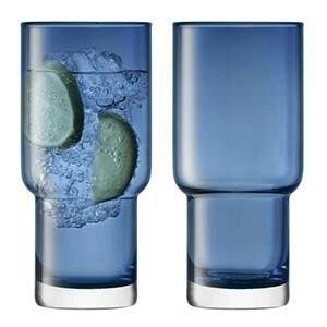 Blue gin glasses 