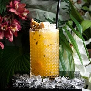 Passion Fruit Highball Cocktail
