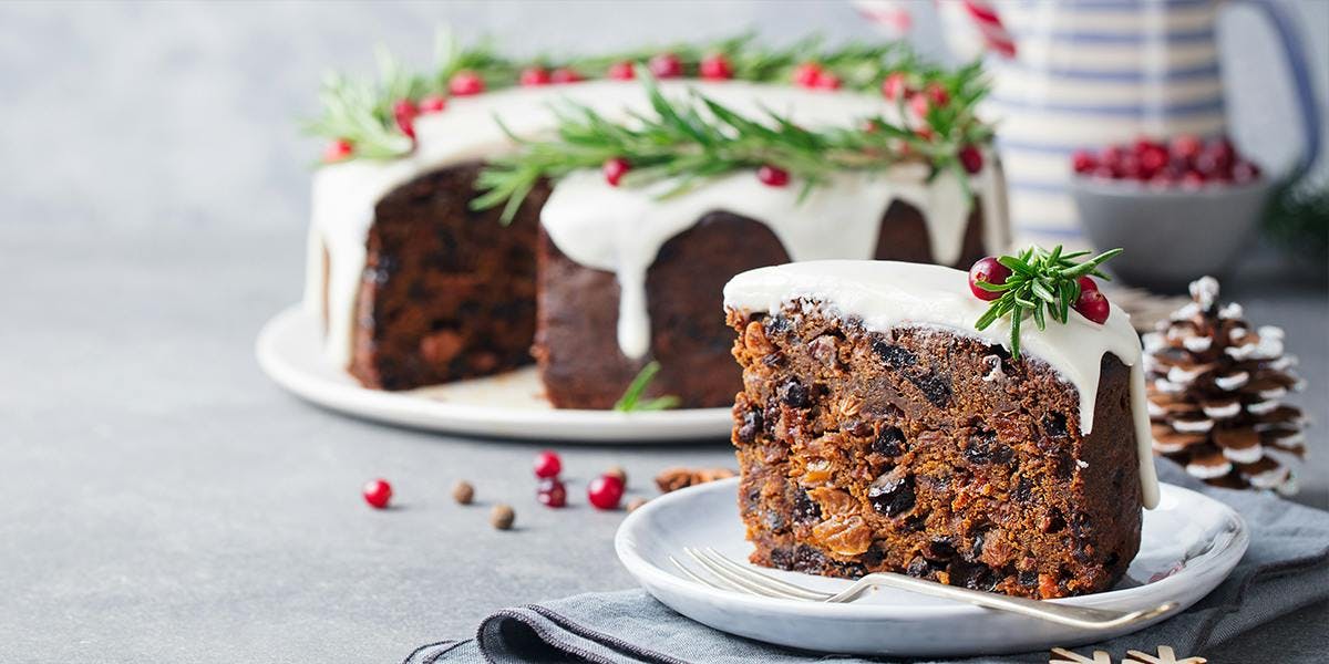 Try this sloe gin-infused Christmas cake for a tasty twist on the classic recipe!