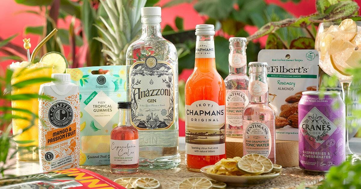 Craft Gin Club's July 2020 Gin of the Month Box will transform your summer into a tropical delight!