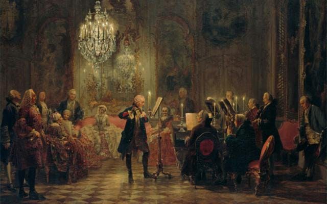 frederick the great playing the lute