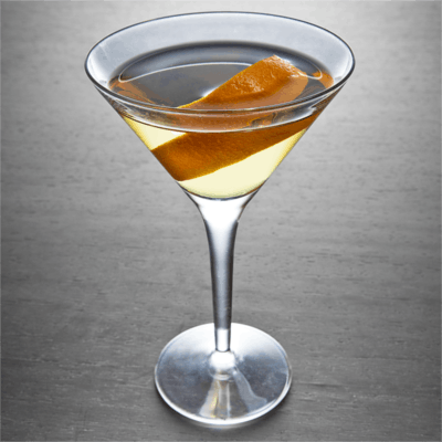 NB Navy martini drink glass