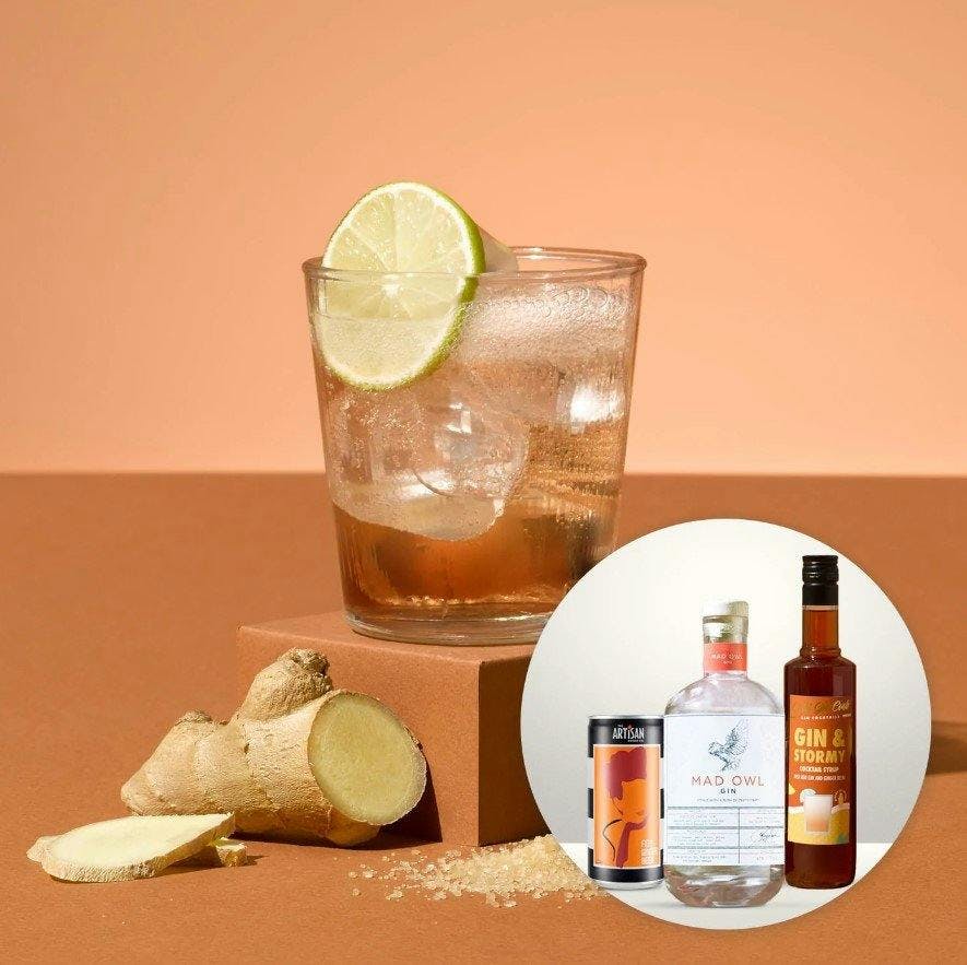 Gin and ginger mix 