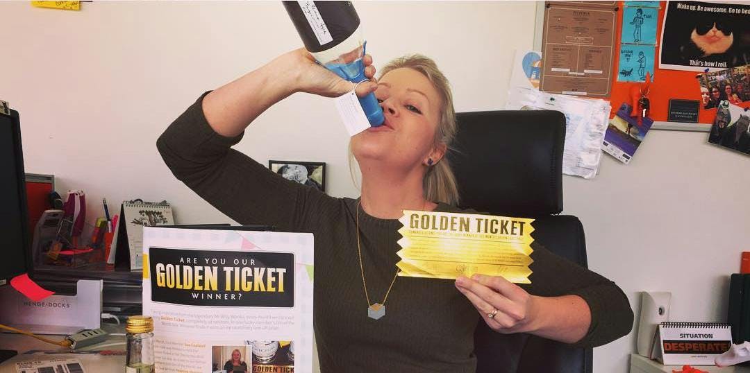 She's got a Golden Ticket! Could it be you next month?