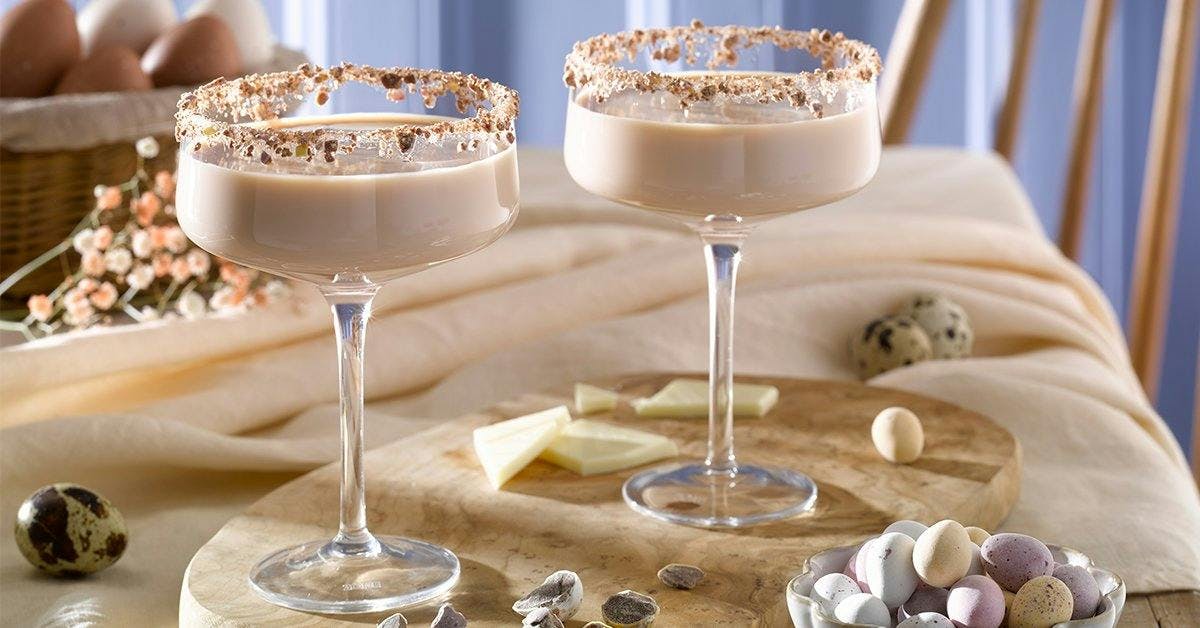This decadent Mini Egg Martini is the perfect grown-up way to enjoy Easter!