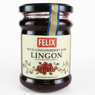 Lingonberry jam wild cranberry swedish delicacy felix