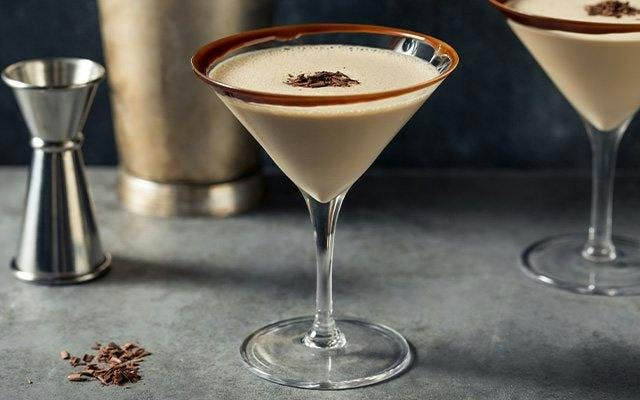 Chocolate and almond milk cocktail recipe