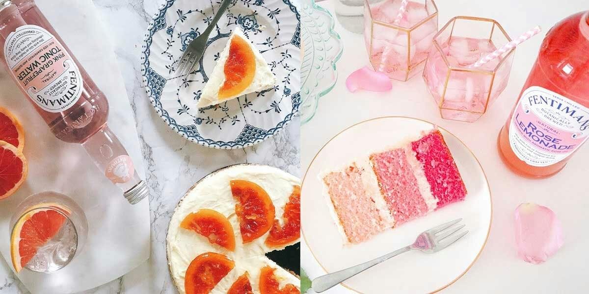 These two easy-peasy pink cakes from Fentimans are divine!