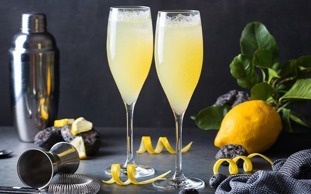 French 75 mocktail 