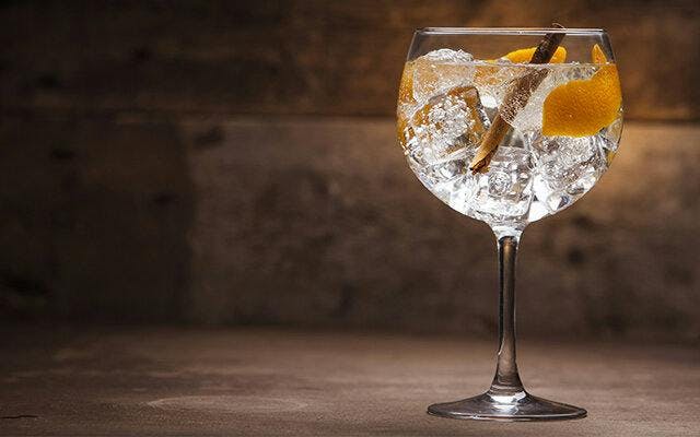 Chocolate gin is delicious with tonic over ice and a slice of orange to garnish!