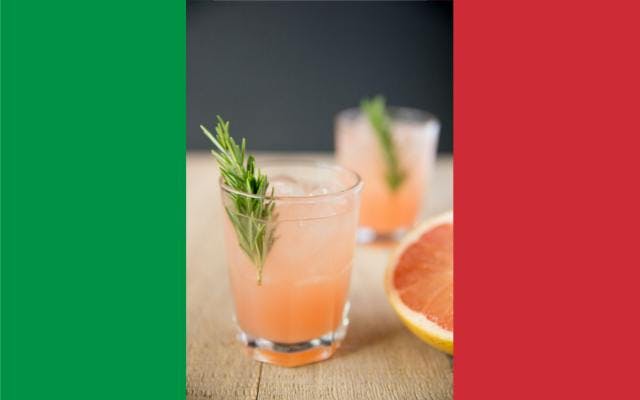 Italian Greyhound Gin cocktail pink grapefruit