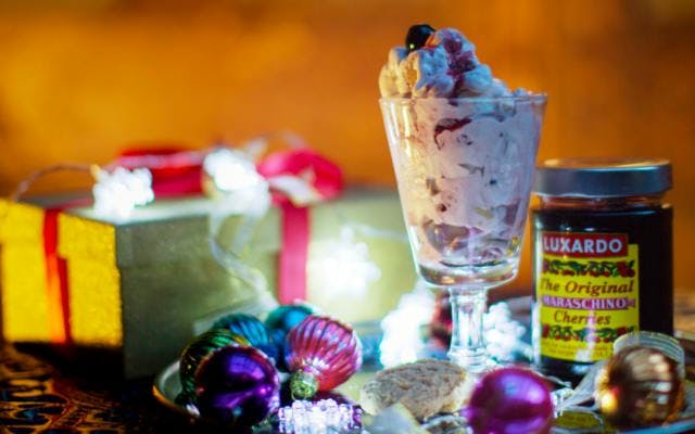 This Cherry & Gin Ripple Ice Cream is what you need to make tonight