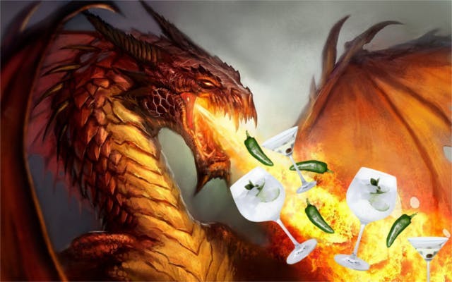 Jalapeno gin hot dragon G&T