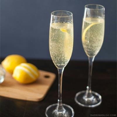 french 75 gin fizz cocktail