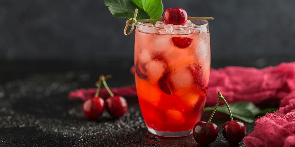 Try this fresh cherry gin and tonic for a summery twist on your usual G&T!