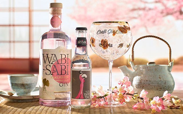 Wabi Sabi Sakura Gin and tonic recipe with Artisan Yuzu Tokyo Tonic