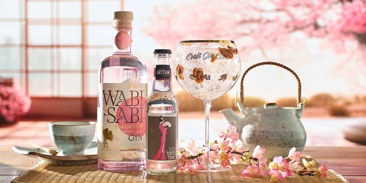 The perfect way to serve Wabi Sabi Sakura Gin!