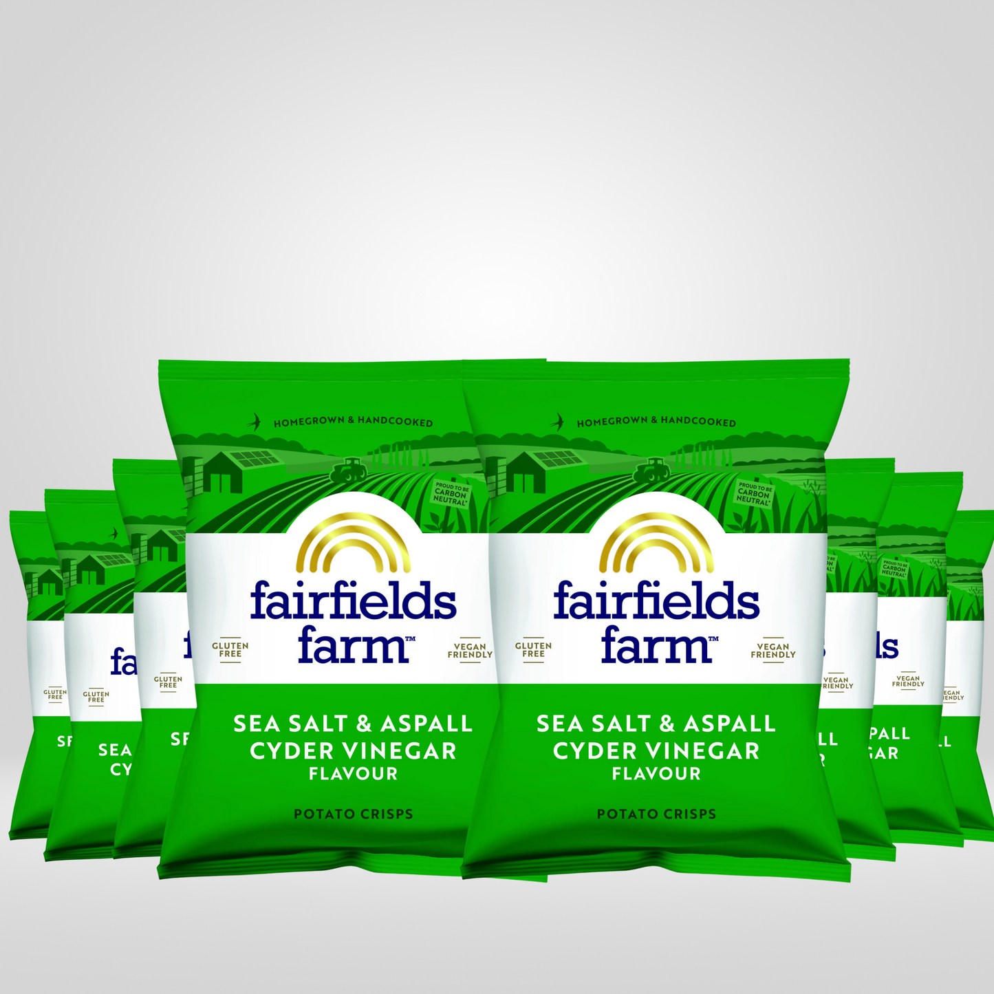 Fairfield Farm Sea Salt & Vinegar Crisps | 8 x 150g
