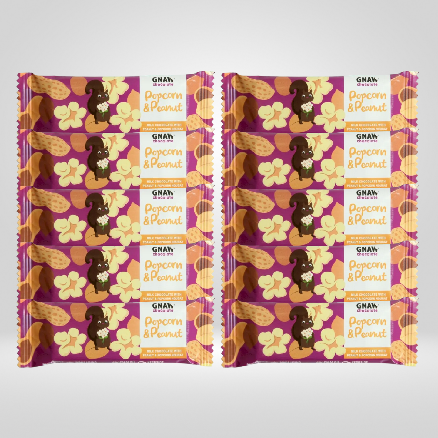 Gnaw Popcorn & Peanut Bar | 10 x 35g