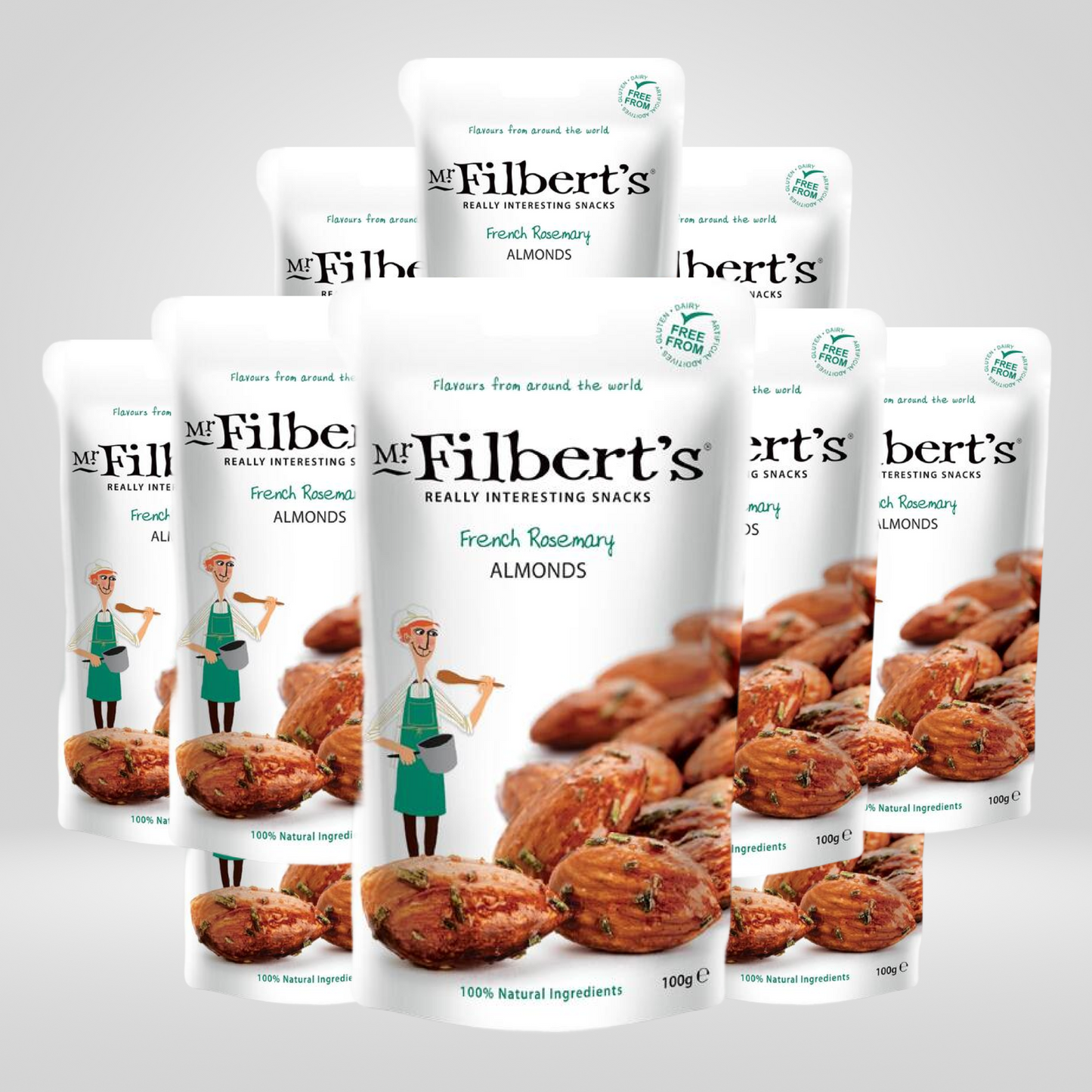 Mr Filbert's Rosemary Almonds | 10 x 40g