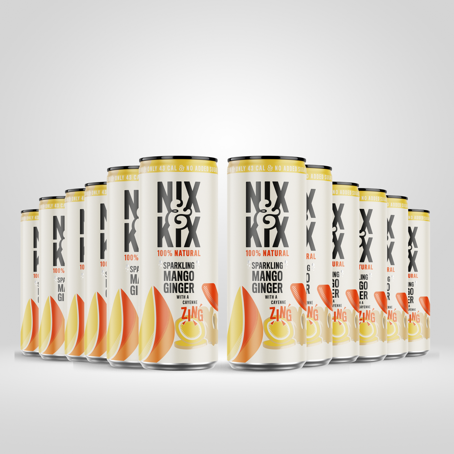 Nix & Kix Mango Gember | Frisdrank (6 x 250ml)