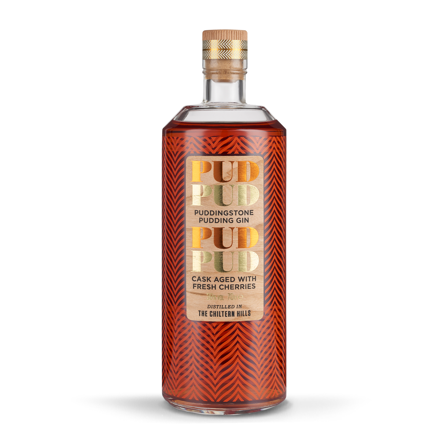 Puddingstone Pud Pud Cherry Gin | ABV 38% 70cl