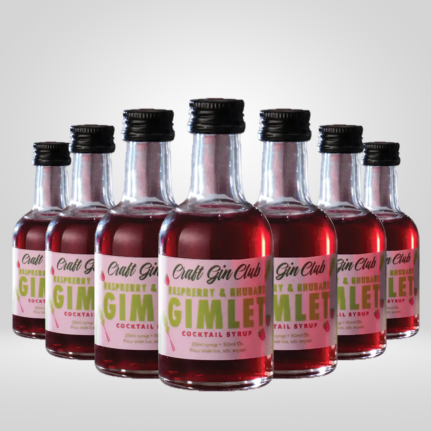 Raspberry and Rhubarb Gimlet Syrup | 7 x 5cl
