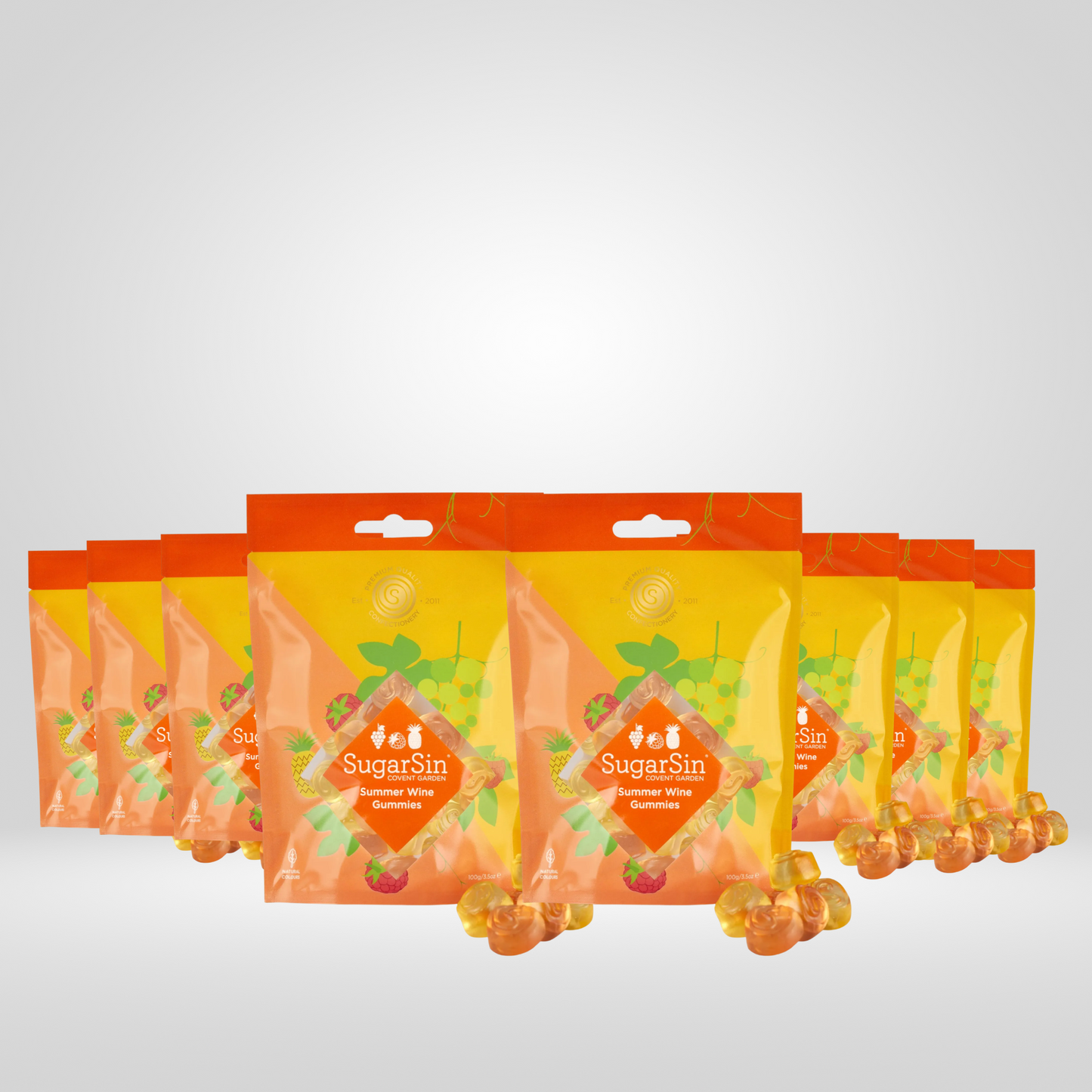 SugarSin Summer Wines Gummies | 8 x 100g
