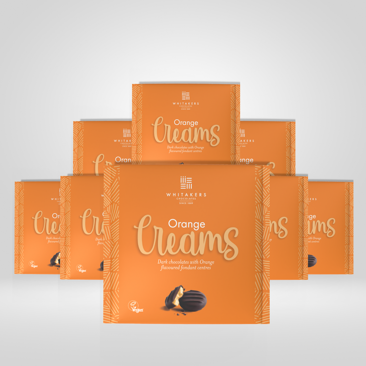Whitakers Chocolates Donkere Chocolade Sinaasappel Fondant Crèmes | (8 x 75g)