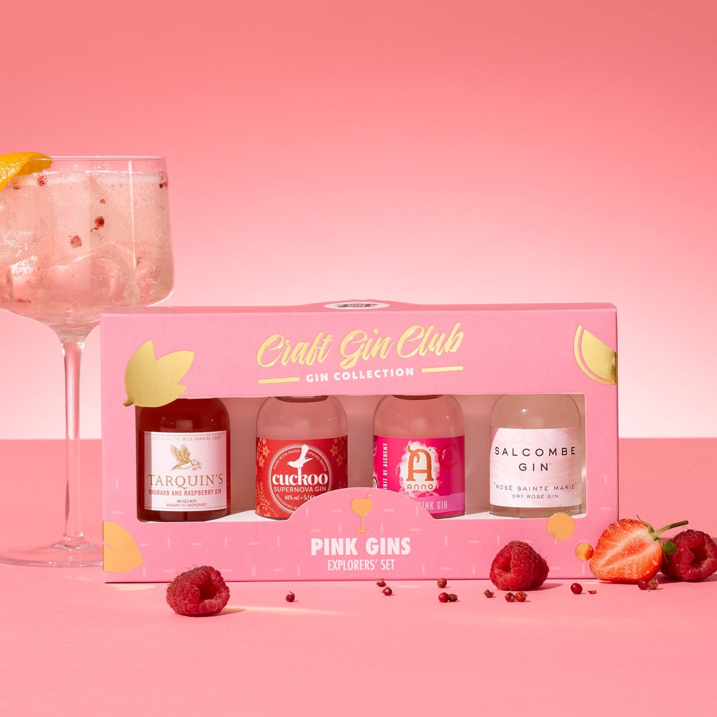 Roze Gins | Craft Gin Club Britse Explorers' Set