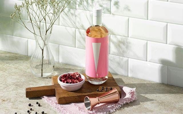 Victory Pink Gin: looks as fabulous as it tastes! Get your bottle here &gt;&gt;
