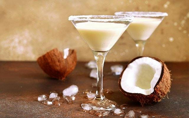 almond, chocolate & coconut cocktail