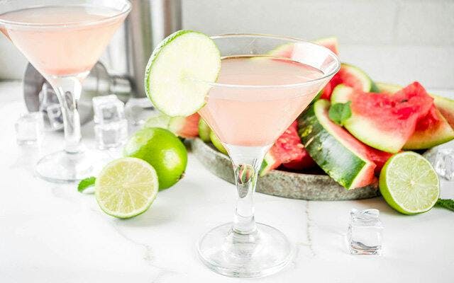 Watermelon and lime cocktail 