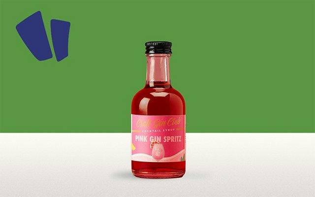 Pink Gin Spritz Cocktail Syrup Ingredient