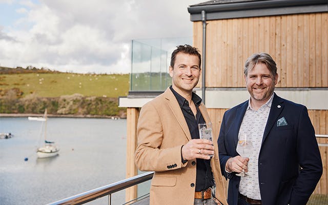The owners of Salcombe Distilling Co. at the Salcombe distillery