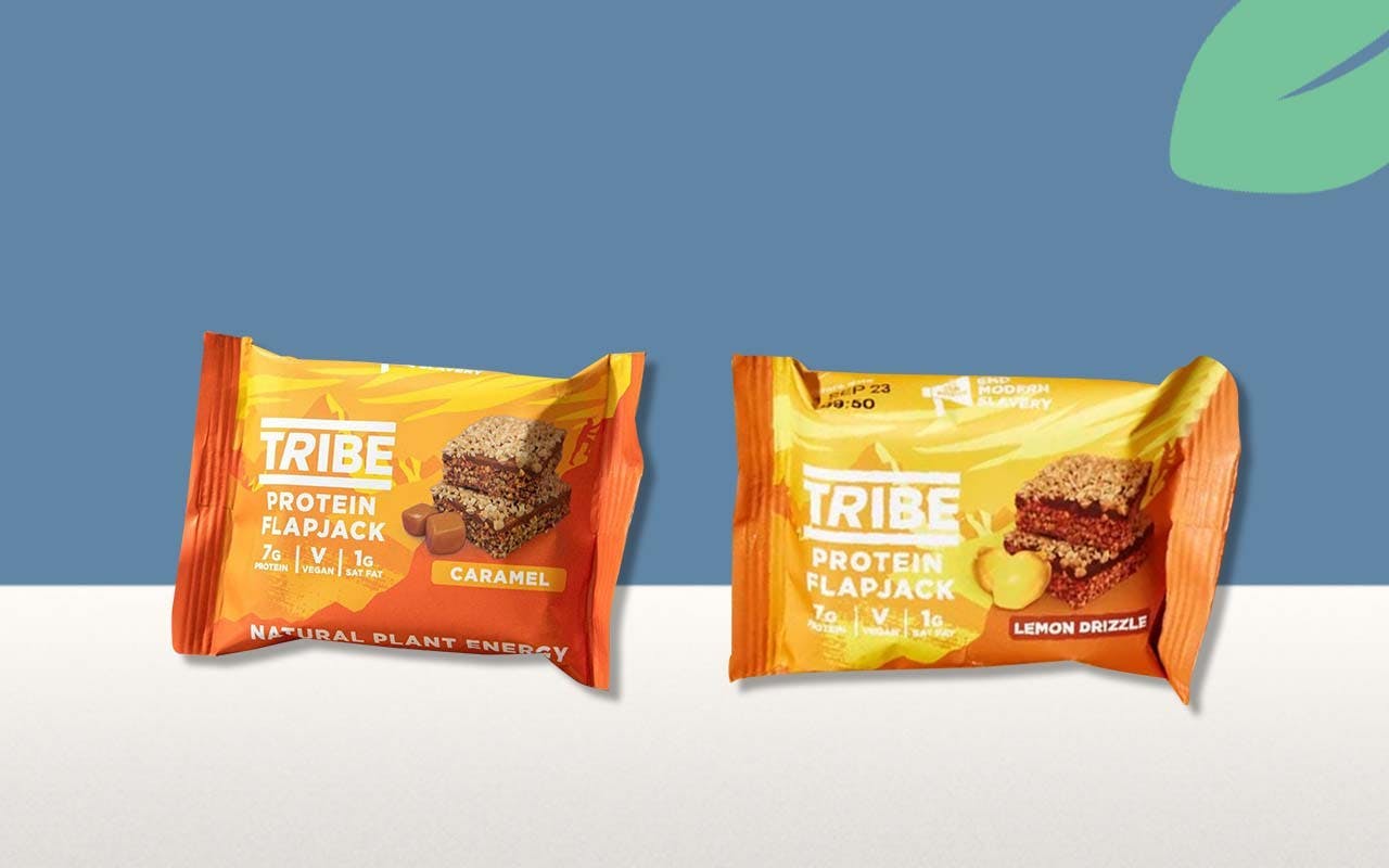 TRIBE Caramel Protein or Lemon Drizzle Protein Flapjack