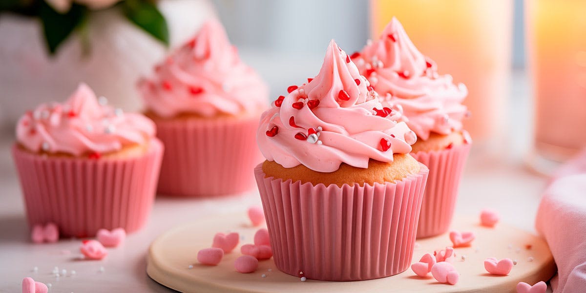 These pink gin, raspberry & lemon cupcakes are for grown-ups only!