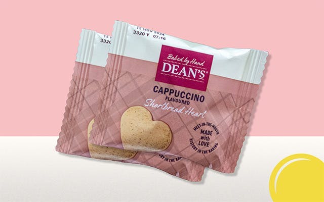 Dean's Cappuccino Flavoured Shortbread Heart