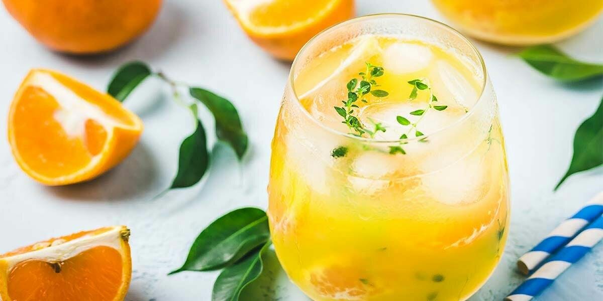 This clementine and thyme gin and tonic will brighten up the gloomiest winter day!