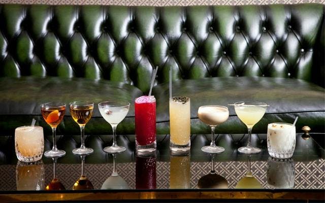 BYOC London cocktails on bar
