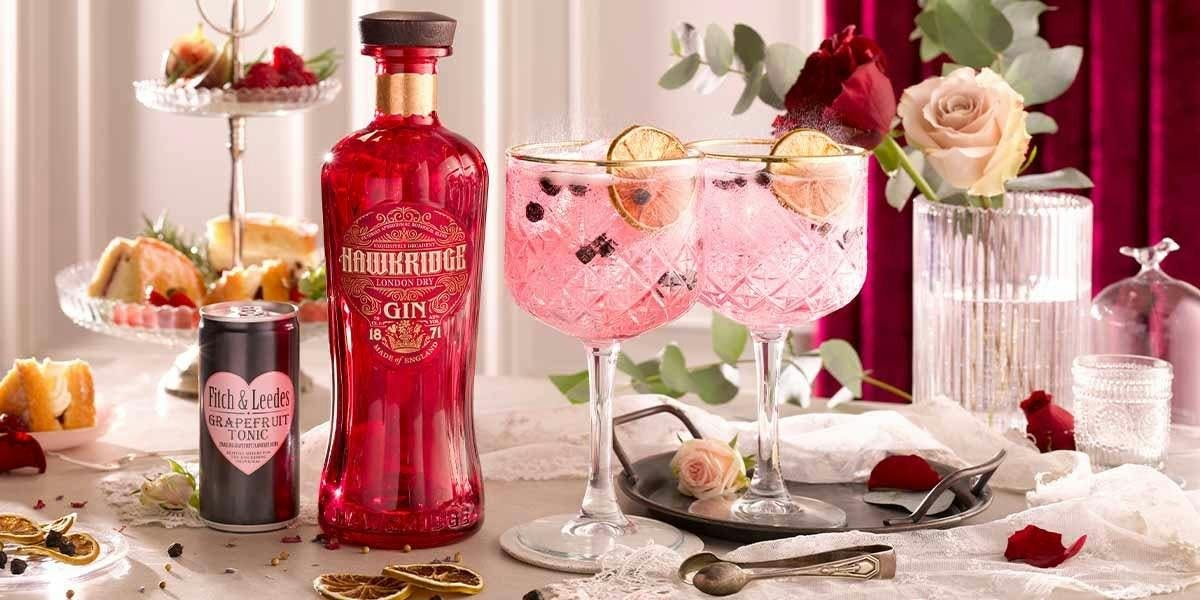This is the perfect pink G&T recipe for Valentine's Day!