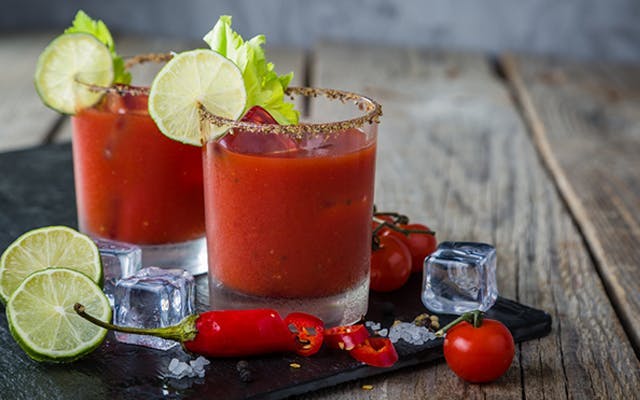 Tomato juice has a popular mixer for gin