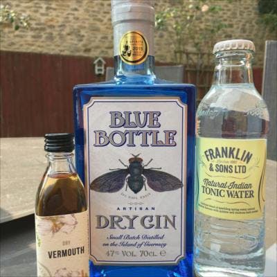 blue bottle vermouth and franklin and sons tonic