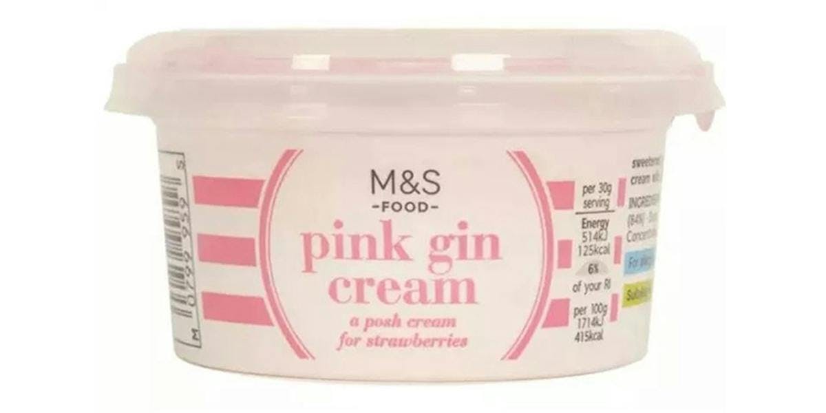 M&S is now selling pink gin cream just in time for Wimbledon and summer strawberries