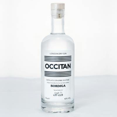 Occitan gin bottle from Italy