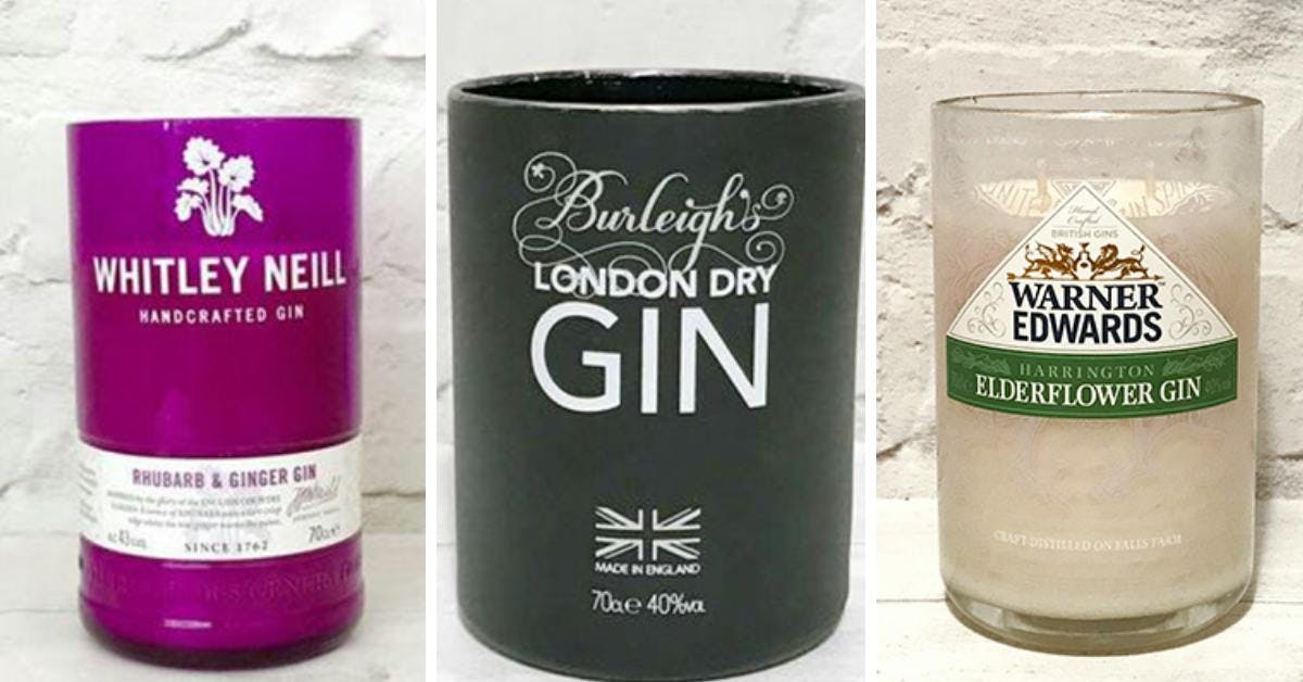 Add A Touch Of Gin To Your Home With These Upcycled Gin Candles