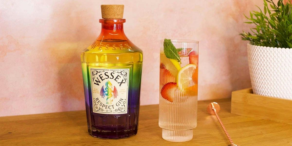 Celebrate Pride Month with Wessex RESPECT Gin and the perfect Pride cocktail! 